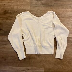 Anthropologie Cream Knit Sweater